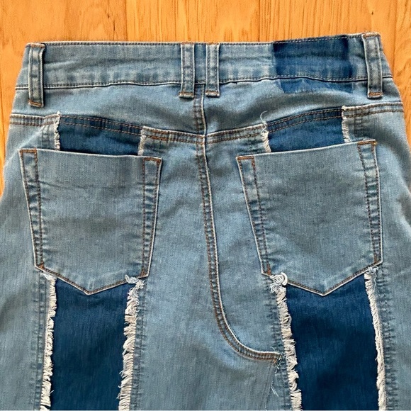 Vintage Blue Denim Maxi Skirt - Picture 4 of 6